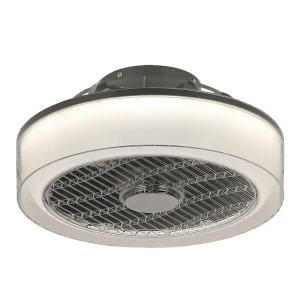 Dalfon z wiatrakiem LED 30W Pilot barwa światła zmienna Lampa sufitowa ściemnialna Rabalux 6857