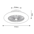 Lampa sufitowa Dalfon z wiatrakiem LED 30W Pilot barwa światła zmienna ściemnialna Rabalux 6859  5998250368597 noxbox lampynox www.lampynox.pl 3.jpg