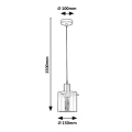 Lampa wisząca Donati Złoty  Przydymiony E27 Rabalux 5222  5998250352220 noxbox lampynox www.lampynox.pl 4.jpg