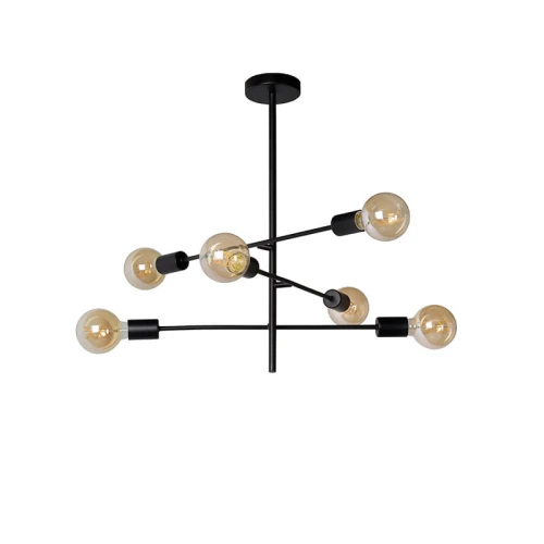 Lampa wisząca LESTER Czarna 6xE27 Lucide 211190630  5411212211033 lampynox noxbox www.lampynox.pl 1.jpg