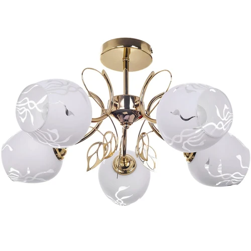 Lampa sufitowa Fauna Złoty 5xE27 Rabalux 5099  5998250350998 noxbox lampynox www.lampynox.pl 1.jpg