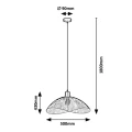 Lampa wisząca Iduna Czarna śr. 50cm. E27 Rabalux 4347  5998250343471 noxbox lampynox www.lampynox.pl 4.jpg