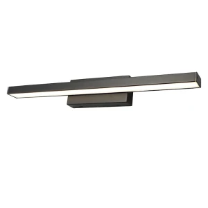John Czarny szer. 49cm. LED 12W IP44 3000K Kinkiet łazienkowy nad lustro Rabalux 5732  