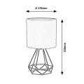 Lampka stołowa Kinga Złoty  Brąz E14 Rabalux 3017  5998250330174 noxbox lampynox www.lampynox.pl 4.jpg