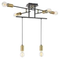 Lampa wisząca Lanny Czarny  Złoty 6xE27 Rabalux 2116  5998250321165 noxbox lampynox www.lampynox.pl 1.jpg