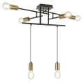 Lampa wisząca Lanny Czarny  Złoty 6xE27 Rabalux 2116  5998250321165 noxbox lampynox www.lampynox.pl 2.jpg