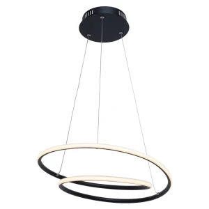 Meridia Czarny LED 40W 3000K Lampa wisząca Rabalux 3257