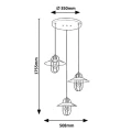 Lampa wisząca Nesrin Złoty  Beż 3xE27 Rabalux 3520  5998250335209 noxbox lampynox www.lampynox.pl 4.jpg