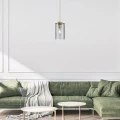Lampa wisząca Sheila Złoty  Szary przydymiony E27 Rabalux 5228  5998250352282 noxbox lampynox www.lampynox.pl 3.jpg