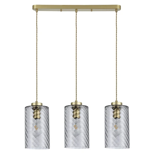 Lampa wisząca Sheila Złoty  Szary przydymiony 3xE27 Rabalux 5229  5998250352299 noxbox lampynox www.lampynox.pl 1.jpg