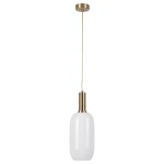 Sinopia Złoty | Opal E27 Lampa wisząca Rabalux 5224