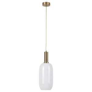 Sinopia Złoty | Opal E27 Lampa wisząca Rabalux 5224