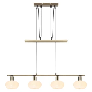 Sorina Mosiądz antyczny 4xE14 Lampa wisząca regulowana Rabalux 3917