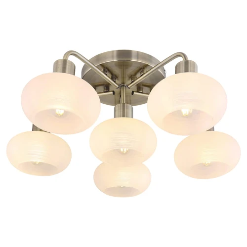 Lampa sufitowa Sorina Mosiądz antyczny 6xE14 Rabalux 3918  5998250339184 noxbox lampynox www.lampynox.pl 1.jpg