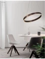 Lampa wisząca ściemnialna SEVILLA Brąz LED DIM 45W 3000K Luces Exclusivas LE99326 noxbox lampynox www.lampynox.pl