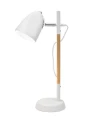 Lampa stołowa SOLEDAD Biały | Brąz E27 Luces Exclusivas LE99329 noxbox lampynox www.lampynox.pl