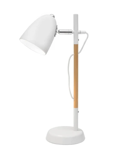 Lampa stołowa SOLEDAD Biały | Brąz E27 Luces Exclusivas LE99329 noxbox lampynox www.lampynox.pl