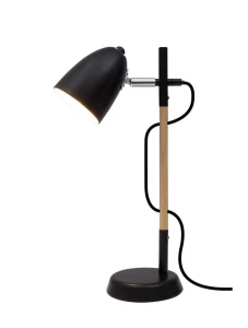 SOLEDAD Czarny | Brąz E27 Lampa stołowa Luces Exclusivas LE99330