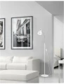 Lampa podłogowa stojąca PEREIRA Biały | Chrom E14 Luces Exclusivas LE42530