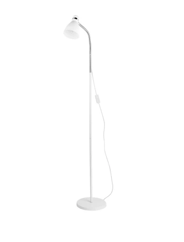 Lampa podłogowa stojąca PEREIRA Biały | Chrom E14 Luces Exclusivas LE42530