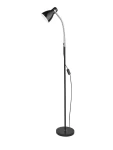 PEREIRA Czarny | Chrom E14 Lampa podłogowa stojąca Luces Exclusivas LE42529