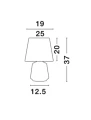 Lampa stołowa POPAYAN Biały E27 Luces Exclusivas LE42538 noxbox lampynox www.lampynox.pl