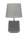 Lampa stołowa POZUELO Szary | Chrom E14 Luces Exclusivas LE42539 noxbox lampynox www.lampynox.pl