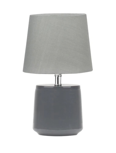 Lampa stołowa POZUELO Szary | Chrom E14 Luces Exclusivas LE42539 noxbox lampynox www.lampynox.pl