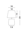 Lampa stołowa POZUELO Mosiądz | Chrom | Czarny E14 Luces Exclusivas LE42540 noxbox lampynox www.lampynox.pl