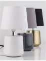 Lampa stołowa POZUELO Szary | Chrom E14 Luces Exclusivas LE42539 noxbox lampynox www.lampynox.pl