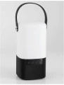 Lampka stołowa QUILMES MUSIC Czarny | Biały Głośnik bluetooth 2,5W 3000K Luces Exclusivas LE42544 noxbox lampynox www.lampynox.pl