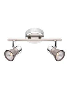 MULCHEN Chrom | Nikiel 2xGU10 Spot Luces Exclusivas LE42508