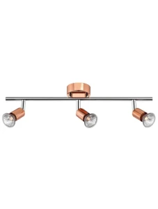 MIRAMAR Miedź | Chrom 3xGU10 Spot Luces Exclusivas LE42489