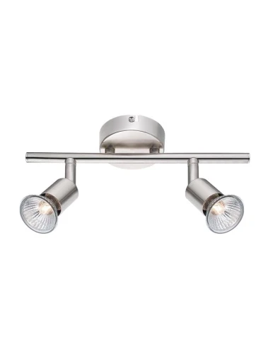 Spot MIRAMAR Nikiel 2xGU10 Luces Exclusivas LE42490 noxbox lampynox www.lampynox.pl