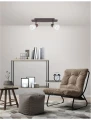 Spot MIRANDA Brąz rustykalny 2xE14 Luces Exclusivas LE42501 noxbox lampynox www.lampynox.pl