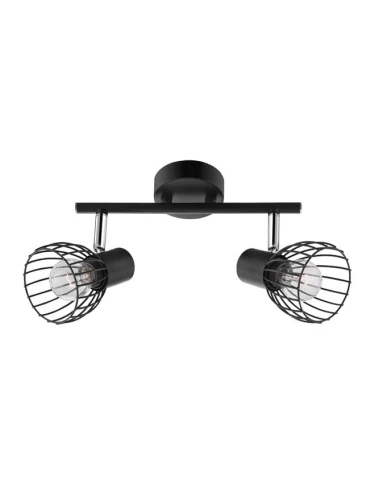 Spot MATURIN Czarny 2xE14 Luces Exclusivas LE42474 noxbox lampynox www.lampynox.pl