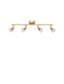 Spot MENDOZA Złoty 4xGU10 Luces Exclusivas LE42481 noxbox lampynox www.lampynox.pl