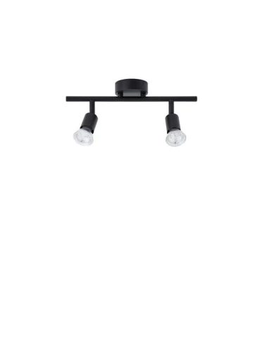 Spot MENDOZA Czarny 2xGU10 Luces Exclusivas LE42483 noxbox lampynox www.lampynox.pl