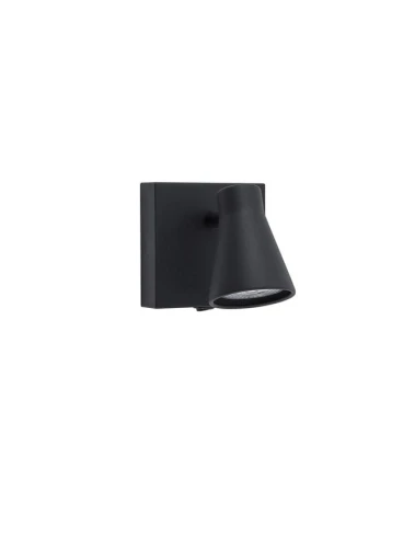 Kinkiet ścienny z włącznikiem MARACAY Czarny GU10 Luces Exclusivas LE42462 noxbox lampynox www.lampynox.pl