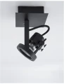 Kinkiet ścienny MARIARA Czarny GU10 Luces Exclusivas LE42465 noxbox lampynox www.lampynox.pl