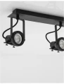 Spot MARIARA Czarny 2xGU10 Luces Exclusivas LE42466 noxbox lampynox www.lampynox.pl