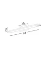 Kinkiet łazienkowy regulowany JAMUNDI Chrom szer. 63cm. LED 18W 3000K IP44 Luces Exclusivas LE42418 noxbox lampynox www.lampynox.pl