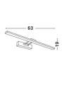 Kinkiet łazienkowy regulowany LAUTARO Chrom szer. 45cm. LED 8W 4000K IP44 Luces Exclusivas LE42419 noxbox lampynox www.lampynox.pl