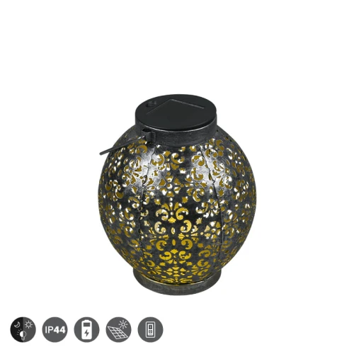 Lampa dekoracyjna zewnętrzna CAMIRI Antyczna miedź wys. 39cm. Czujnik zmierzchu RL R55286162 | 4017807492224 noxbox lampynox www.lampynox.pl
