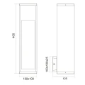 Kinkiet zewnętrzny CANNING Brązowy GU10 IP44 Trio 209660130 | 4017807492798 noxbox lampynox www.lampynox.pl
