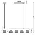 Lampa wisząca CESTINO Nikiel antyczny | Brąz 4xE14 RL R30704067 | 4017807489378 noxbox lampynox www.lampynox.pl