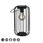 COTOCA Czarny mat wys. 38cm. Czujnik zmierzchu Lampa dekoracyjna zewnętrzna RL R55316132