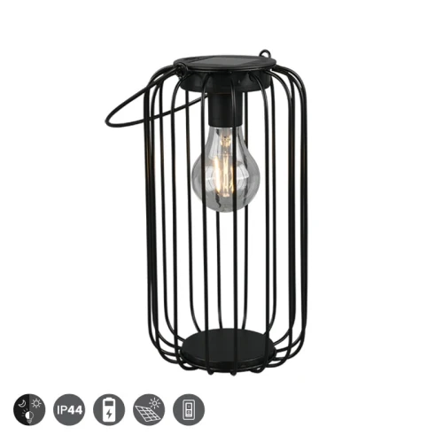 Lampa dekoracyjna zewnętrzna COTOCA Czarny mat wys. 38cm. Czujnik zmierzchu RL R55316132 | 4017807492262 noxbox lampynox www.lampynox.pl