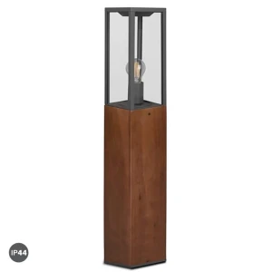 GARONNE Brązowy wys. 80cm. E27 IP44 Lampa stojąca zewnętrzna Trio 401860130