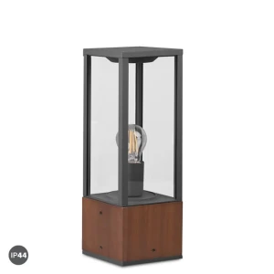 GARONNE Brązowy wys. 40cm. E27 IP44 Lampa stojąca zewnętrzna Trio 501860130